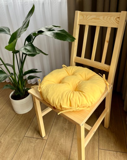 Podsedák na stoličku 35cm ŽLTÝ KRUH