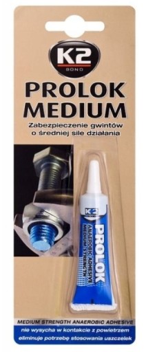 K2 PROLOK HIGH 6ML SILNÉ ČERVENÉ LEPIDLO NA SKRUTKY