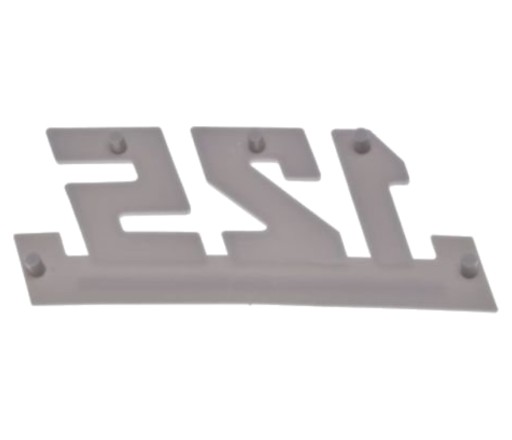 WSK 125 Odznak bočného krytu Biely