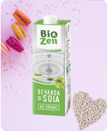 Rastlinný nápoj Sójový Bezlepkový BIO Ekologický Taliansky 1L / BIOZEN