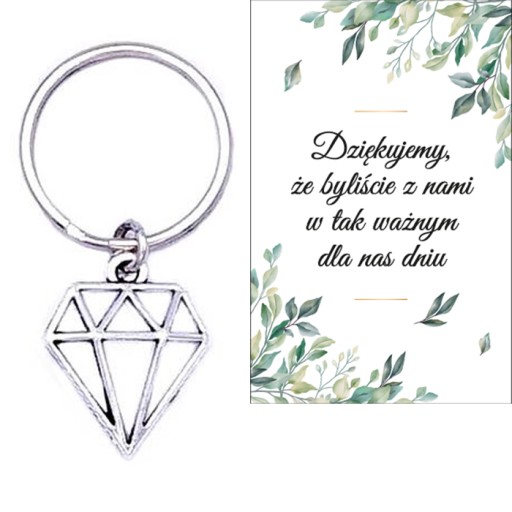 ĎAKUJEME HOSTOM DARČEK SVADOBNÉ SVADOBNÉ DIAMANTOVÉ KĽÚČOVÉ SPOMIENKY
