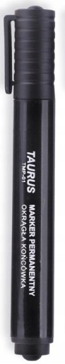 TAURUS 9001A čierny permanentný okrúhly popisovač