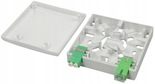 ÚČASTNÍCKA BOX Z OPTICKÉHO VLÁKNA 2xSC SIMPLEX FTTH