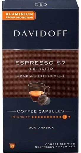 Kapsule pre Nespresso Davidoff Espresso Ristretto