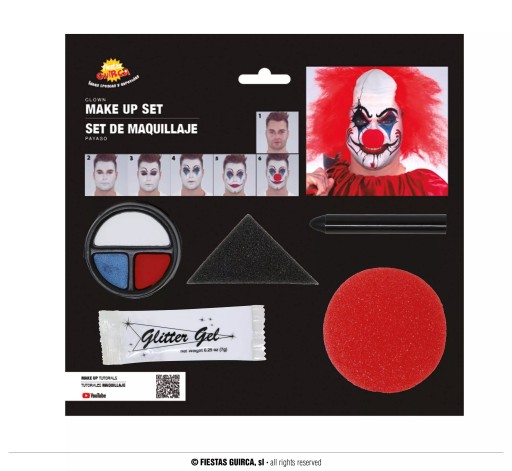 Klasický halloweensky makeup sada