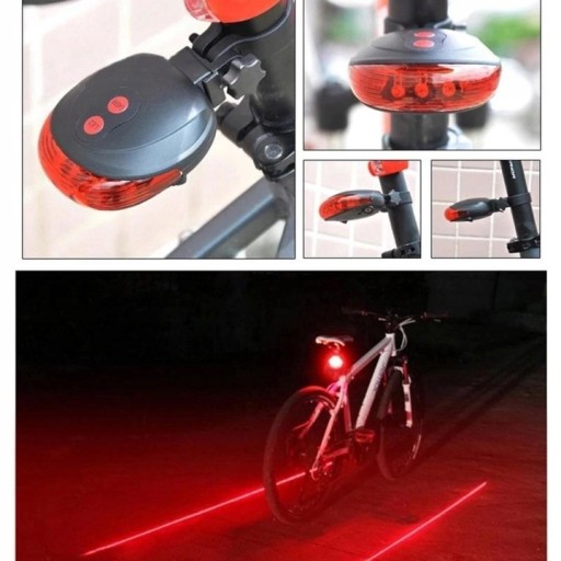 Osvetlenie na bicykel Zadné svetlo na bicykel laserové Svetlo na bicykel