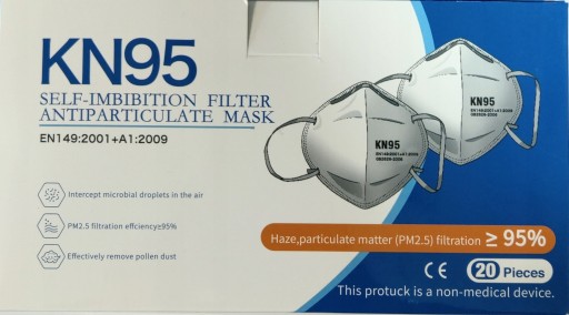 Ochranná maska KN95, 10 ks certifikát CE
