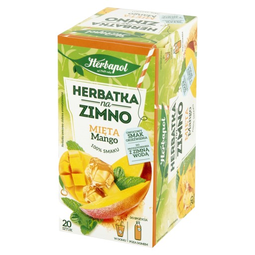 HERBAPOL čaj STUDENÝ ČAJ mäta mango 20 VRECKOV