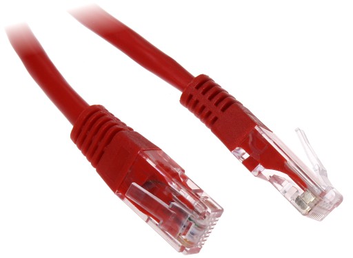 Patchcord RJ45/6/0,5-RED cat.6 červený 0,5m