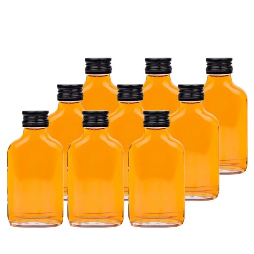 10x Sklenená fľaša tinktúra 100 moonshine
