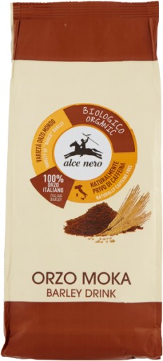 Orzo Moka BIO obilná káva 500g - Alce Nero jačmeň bio talianska
