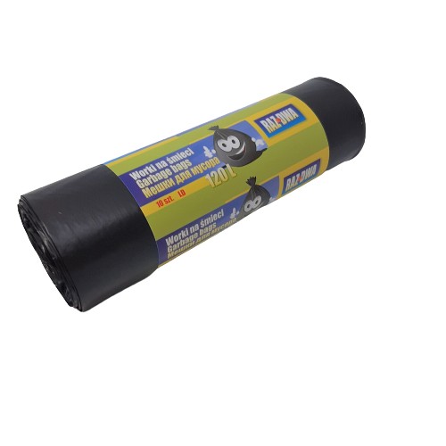 Cz - LDPE vrecia na odpad, čierne, 120L, a'10