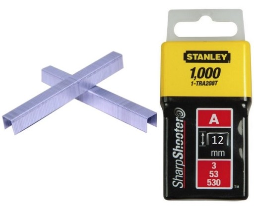 STANLEY 12mm STANLEY ZOŠÍVAČKY DO ZOŠÍVAČKY NA ČALÚNENIE