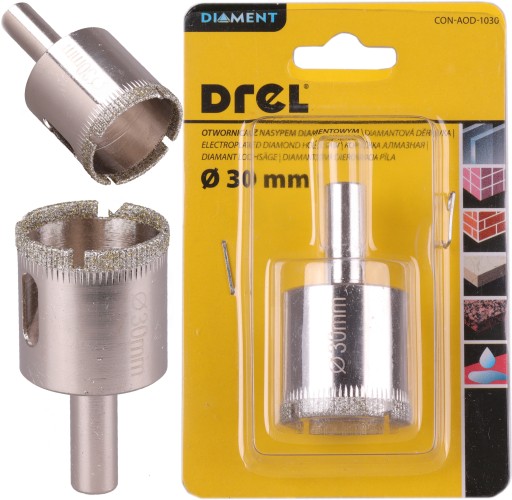 DIAMANTOVÁ OTVOROVÁ PÍLKA NA hrnčiarske obklady 30 mm