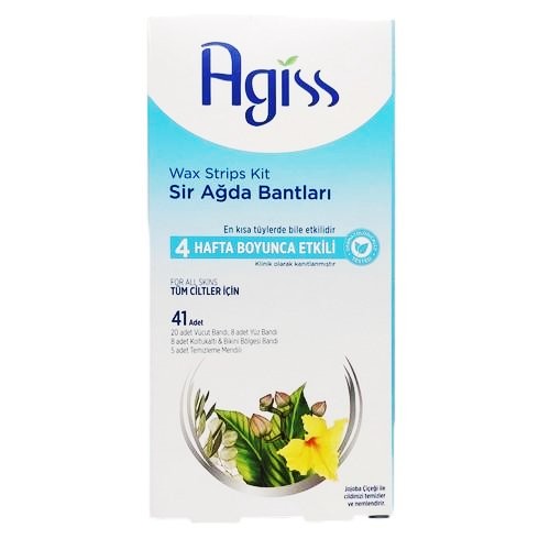 AGISS SADA MODRÝCH DEPILAČNÝCH VOSKOVÝCH NÁPLASTÍ 36x