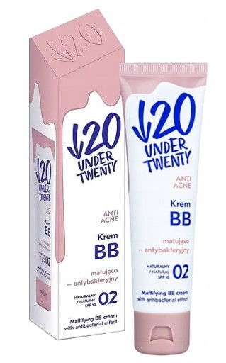 UNDER TWENTY ZMATŇUJÚCI ANTIBAKTERIÁLNY BB KRÉM 02