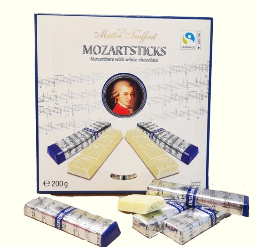 Maitre Truffout Mozart Sticks White Chocolate