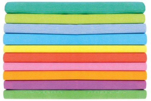 Krimpovaný hodvábny papier Astra Krepový papier 10 Col Set Pastel 25x200 cm Astra