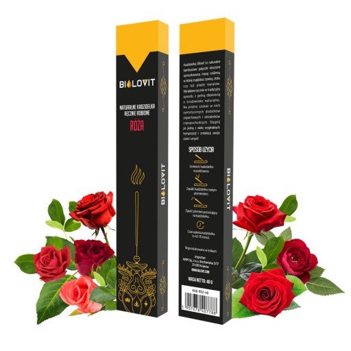 Prírodné vonné tyčinky Ruža 40g