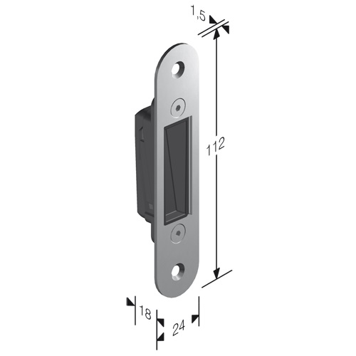 Zapínanie na zips Bonaiti B-TWIN Chrome Satin