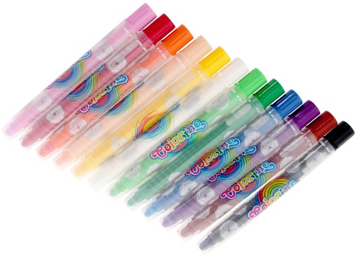 Krútené olejové pastely, 12 farieb Colorino