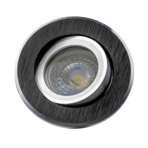 RODA KRUHÁ HALEGÉNOVÁ LAMPA, ČIERNA KARTOVANÁ