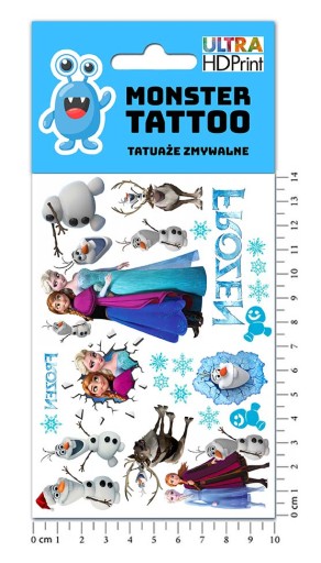 UMÝVAJÚCE DOČASNÉ TETOVANIE PRE DETI MRAZENÉ MRAZENÉ ORIGINÁLNE DIZAJNY
