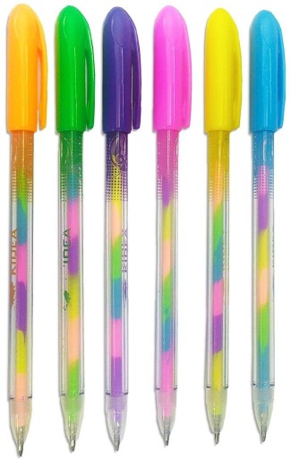 Gélové perá 6 farieb Rainbow Scented KIDEA