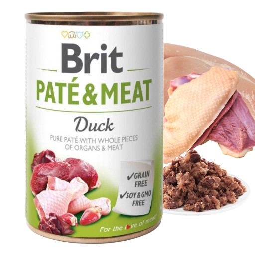 BRIT Pate&Meat Duck mokré krmivo pre psov s kačicou 400g BEZ OBRNÍ