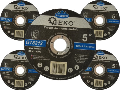 Rezný kotúč na kov 5 KS. G78212 125 x 22,2 mm