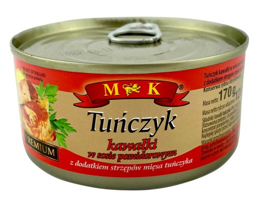 Kúsky tuniaka v paradajkovej omáčke 170g MK