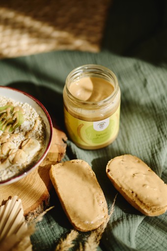 TAHINI PASTE Sezamové maslo PRÍRODNÉ sezamové maslo HLADKÉ 500g SPAJŇA
