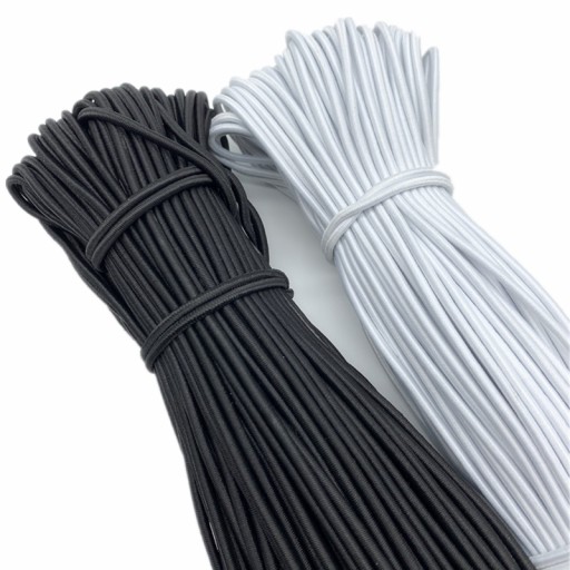 GUMA KRUHÁ, PLAKOVANÁ, BIELE GUMA 3mm - 5 metrov