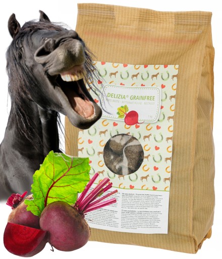 Delizia GrainFree konské maškrty, cvikla, 1 kg, Kerbl