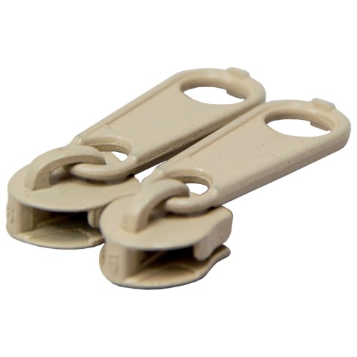 Páska na špirálový zips 5mm, BÉŽOVÁ + 10 zipsov, 5m