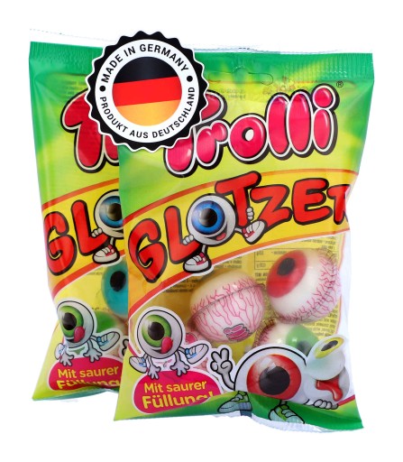 Ovocné želé TROLL EYES Eye POP Očné gombíky 4 KS