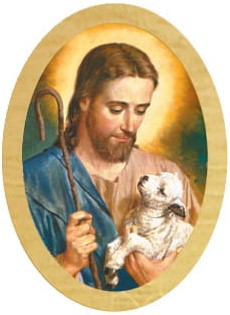 Nálepka na sviečku JESUS THHEPHERD ALLELUJA Veľká noc
