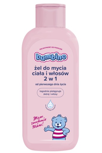 BAMBINO umývací gél na telo a vlasy 0m+ 400 ml