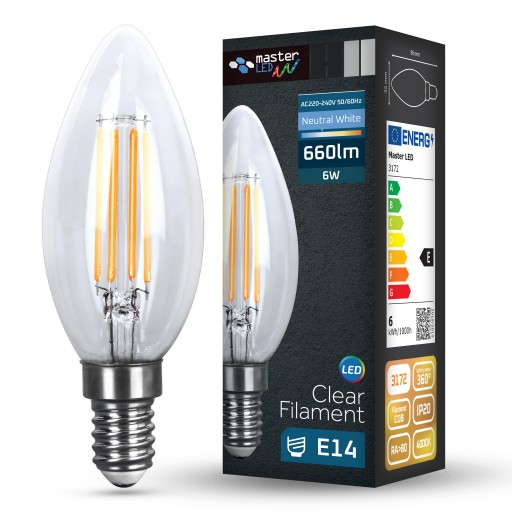 LED žiarovka E14 FILAMENT EDISON RETRO DECORATIVE 6W
