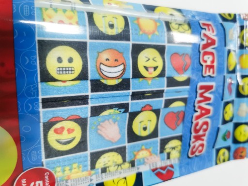 MASKY JEDNORÁZOVÉ EMOJI MASKY 17,7x9,5cm 5 ks