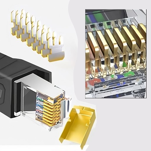 LAN ETHERNET RJ45 CAT6A 6A UTP LAN KÁBEL 15M
