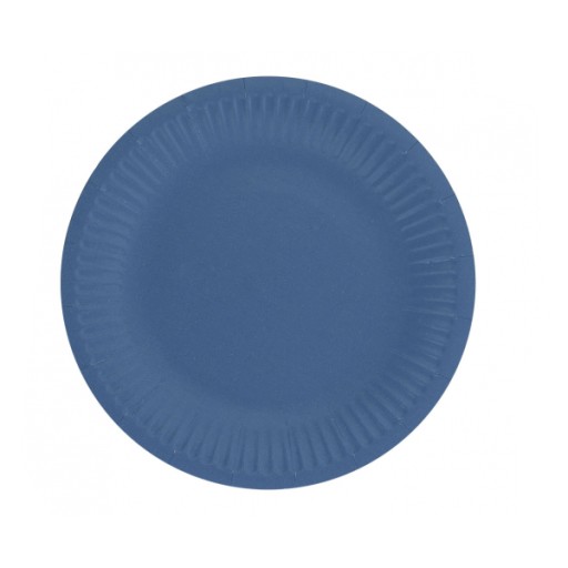 NÁMORNÍCKE MODRÁ PAPIEROVÉ TANIERE 18 cm - 6 kusov