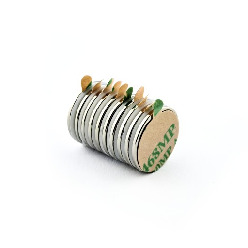 NEODYMOVÝ MAGNET 15x1 mm VALEC S LEPIKOM 10KS