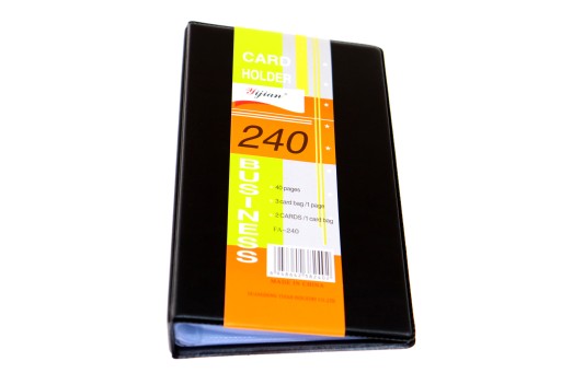 Puzdro na vizitky Organizér na karty BLACK Classer 240 miest WZ2