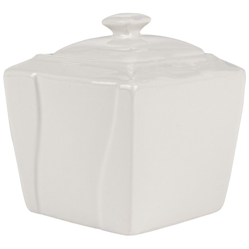 BIELA PORCELÁNOVÁ MISKA NA CUKOR S viečkom VIVA CUKOR