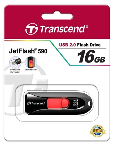 Transcend JetFlash 590 USB 2.0 16Gb (TS16GJF590K)