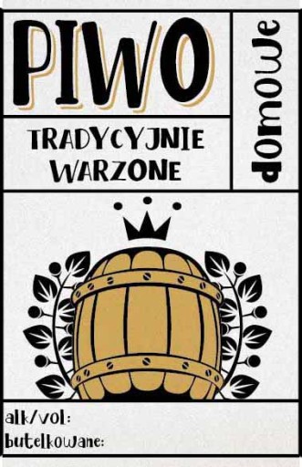 10x Samolepiace etikety na pivo FÓLIA KLASIKA
