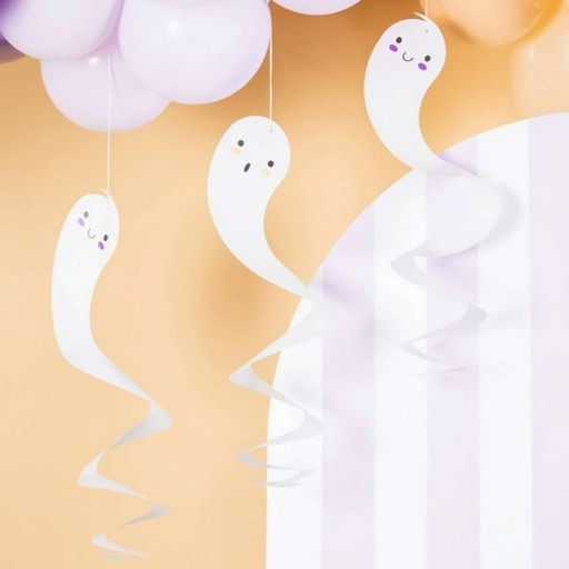 Závesná dekorácia, DIEVČATÁ, HALLOWEENSKÉ strašidlá, 6 ks