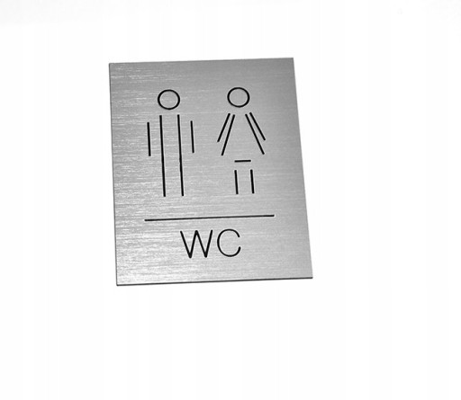 Nápis na koedukované WC 100 x 80 mm