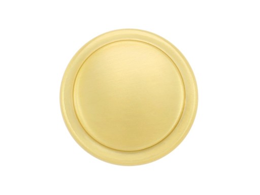 ZLATÁ BRÚSOVANÁ NÁBYTKOVÁ KĽÚČKA, MASÍVNY SATÉN 30 MM x 23 GM-350